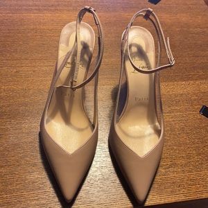 New nude  Ankle strap Christian Louboutin pumps